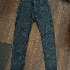 Ag Adriano Goldschmied Blue pattern chino